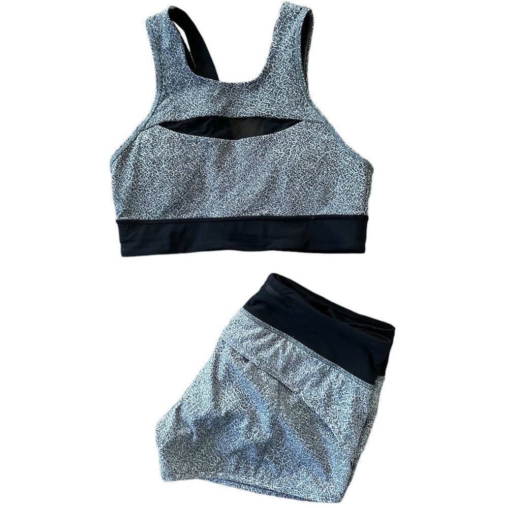 Lululemon Sports Bra with Matching Speed Up Low-Rise Short 2.5”